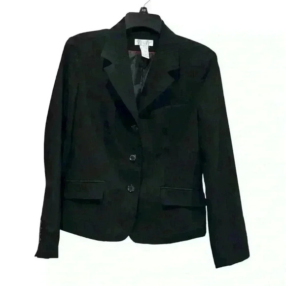 Worthington Jackets & Blazers - (Sold) Worthington Stretch Suit Blazer Black Stripe Long Sleeve Career Size 8